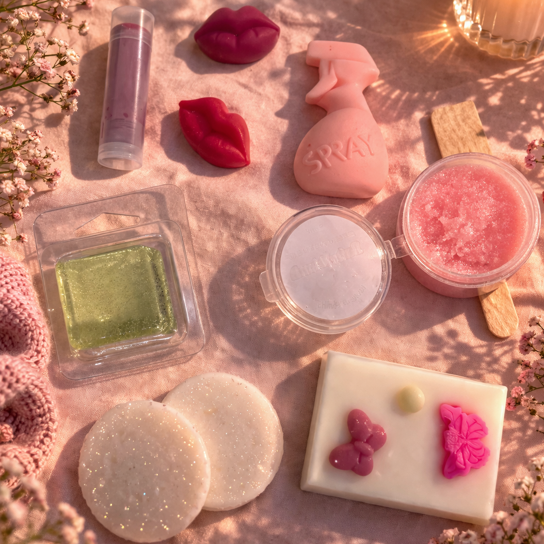 Cesto GET READY WITH ME KIT (ceras perfumadas + spray para a casa)