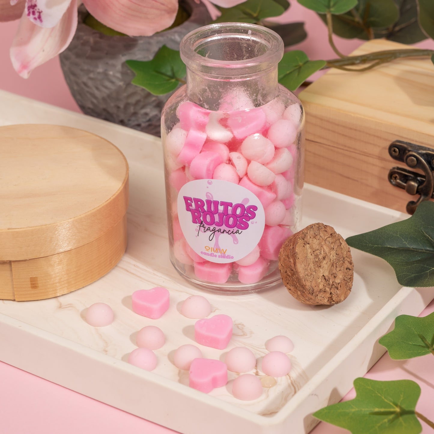 Wax melts - Frasco de frutos vermelhos (+120 horas)
