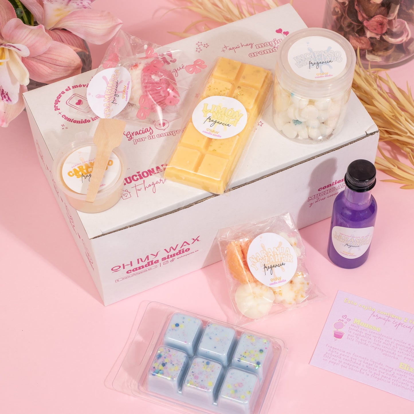 Caixa surpresa de wax melts
