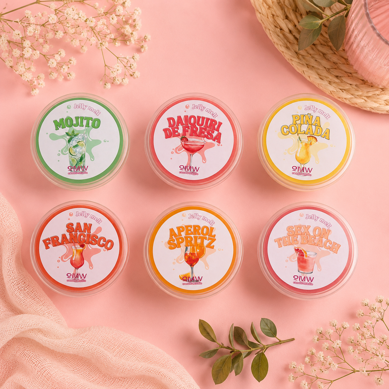Pack 6 jellys 🍹 Cocktails Collection