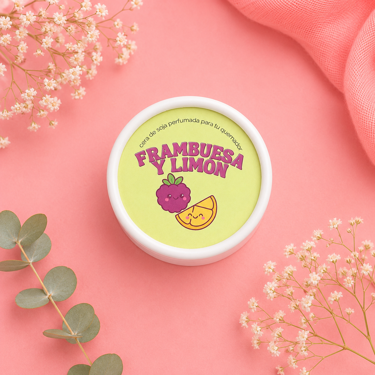 Wax melts - Framboesa e limão (+100 horas)