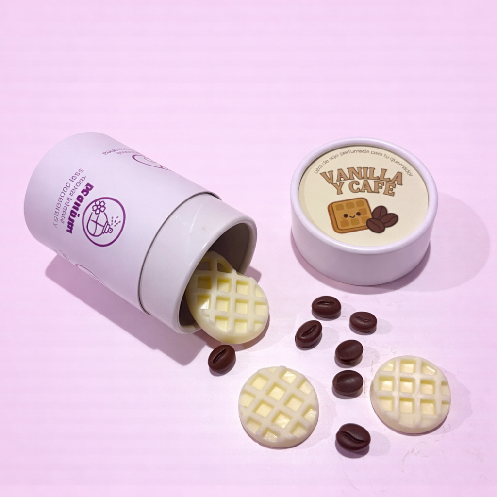 Wax melts- Waffles de baunilha e café (+100 horas)