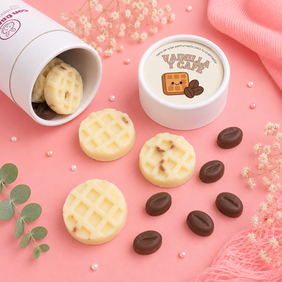 Wax melts- Waffles de baunilha e café (+100 horas)
