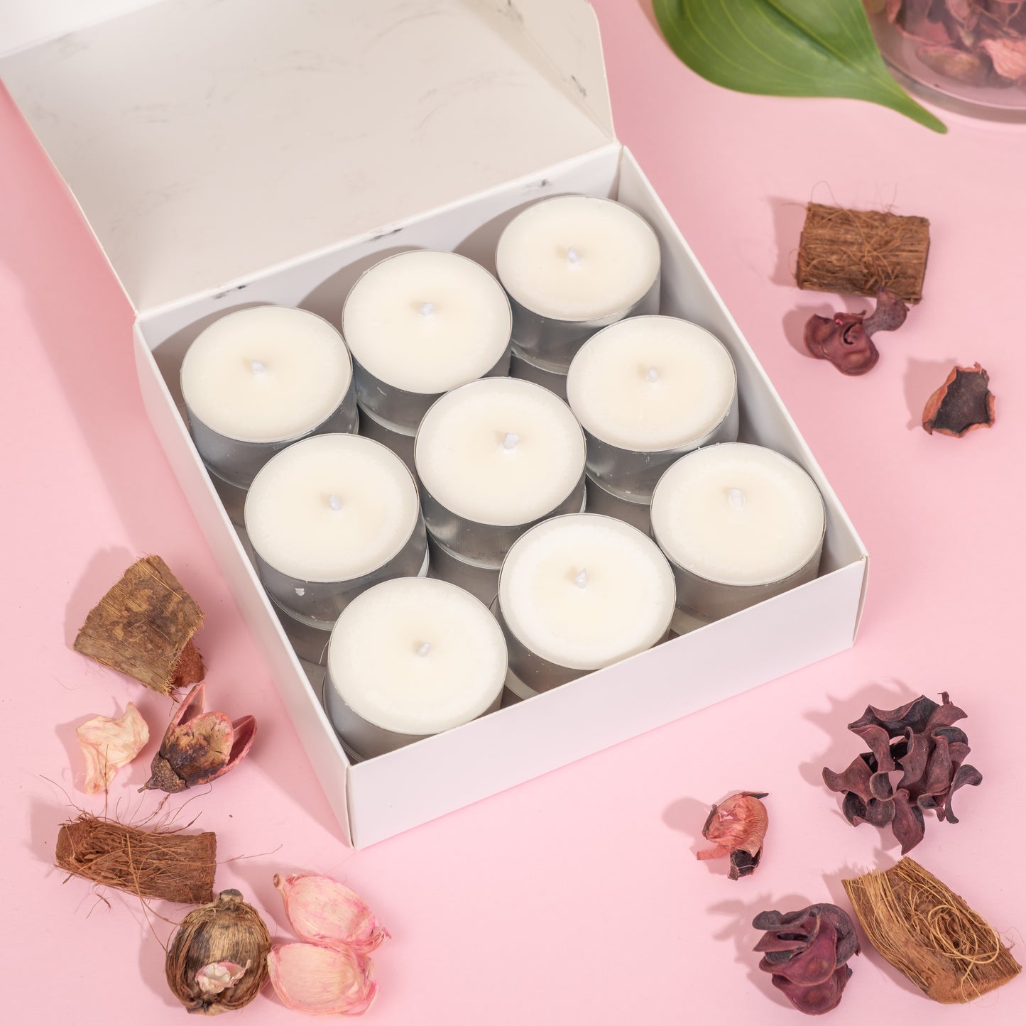 Pacote de velas de chá sem cheiro para queimador de luz de chá
