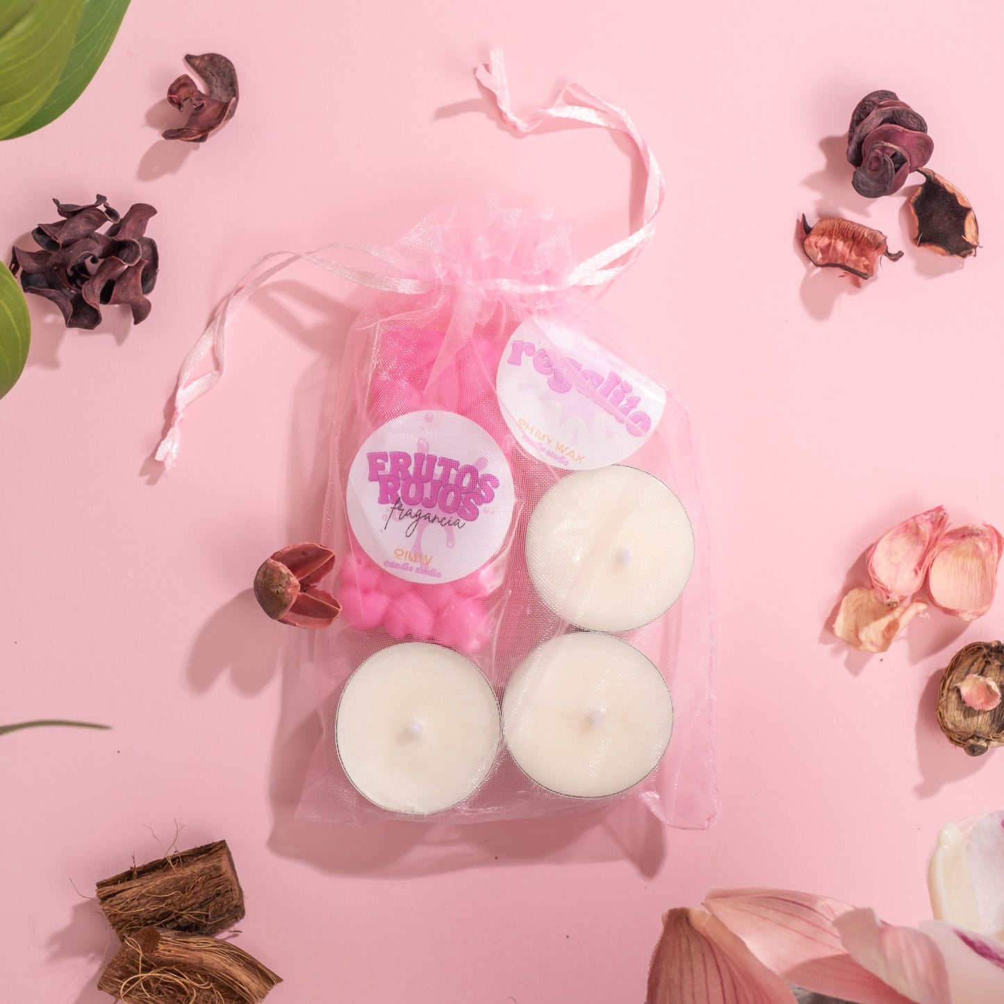 (Oferta) 3 Velas tealight + 1 Aroma surpresa